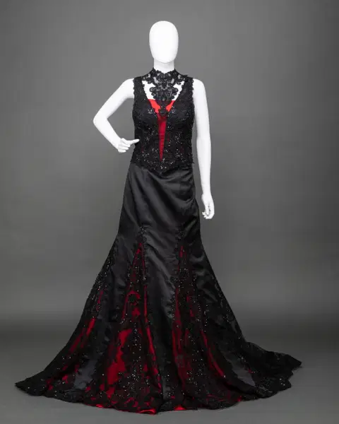 Red 4Pc wedding dress by DarkDreamCouture