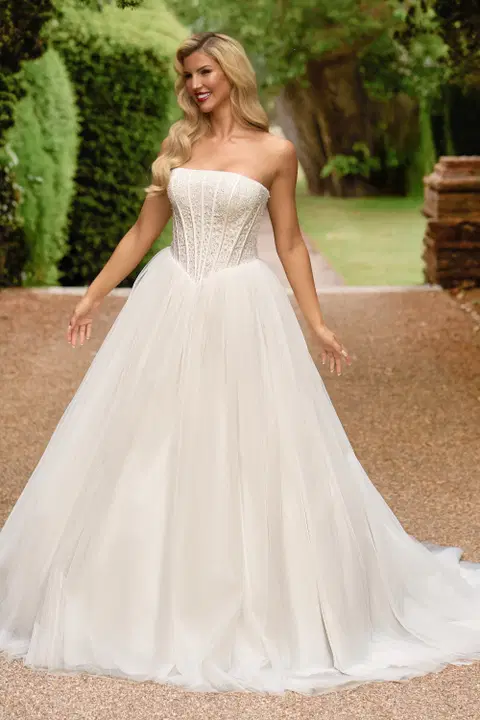 Style DC2135 wedding dress by Danielle Couture, ball gown, tulle
