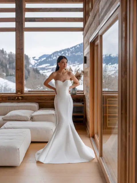 Vianne Brautkleid von Innocentia, Meerjungfrau, Satin