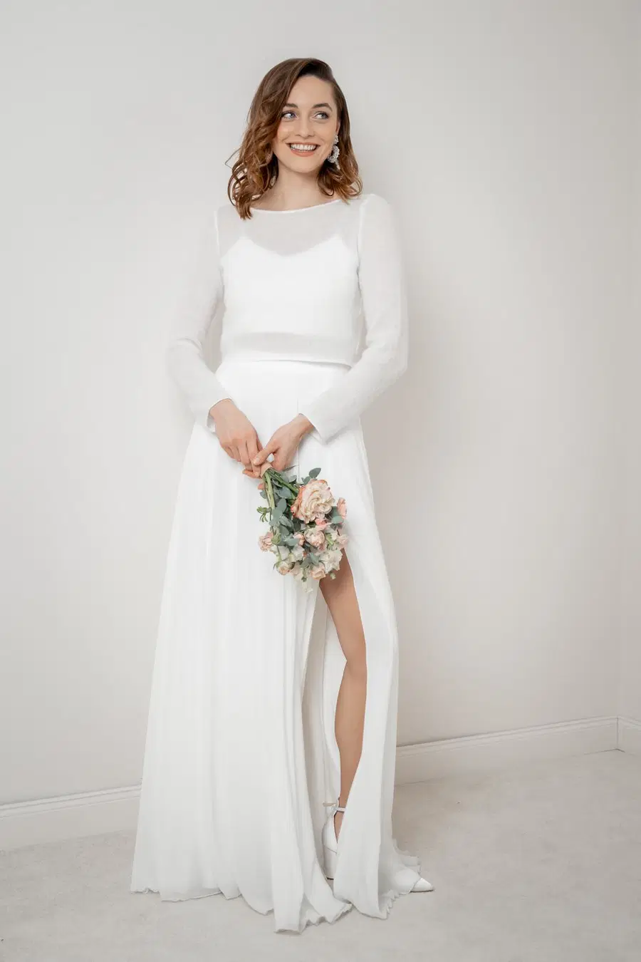 Pullover Suvi by noni: Two-Piece silhouette, boat neck neckline, long sleeves