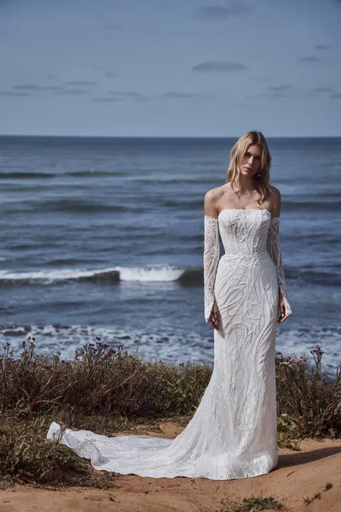 126260 Beatrice wedding dress by Calla Blanche, tulle