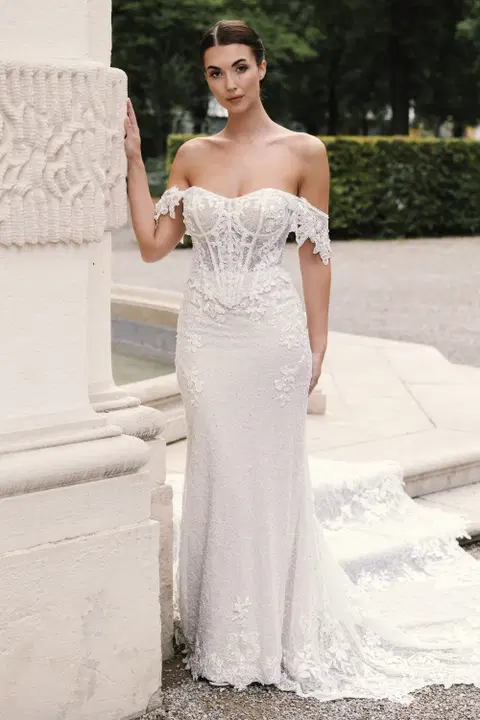 Clementine wedding dress by Amo & Luv, mermaid, lace