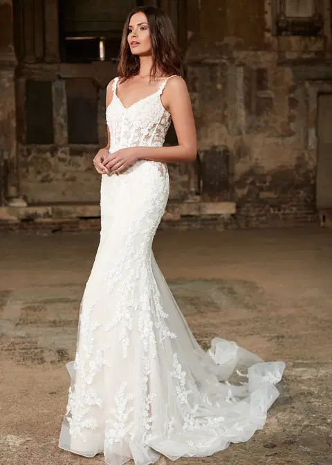Libre wedding dress by Dando London, mermaid, tulle