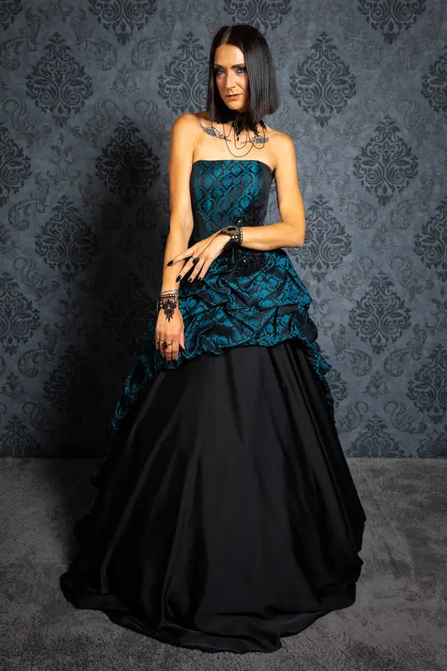 Dame Barock Petrol von DarkDreamCouture - Ansicht 2 von 3