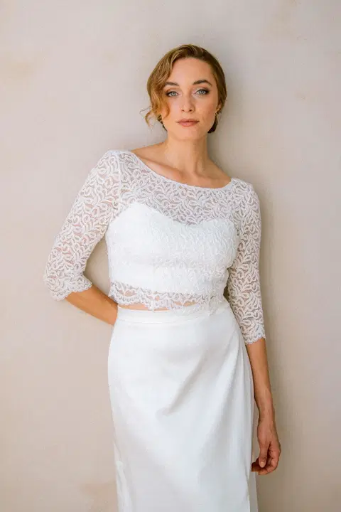 Top Florens by noni, two-piece, lace