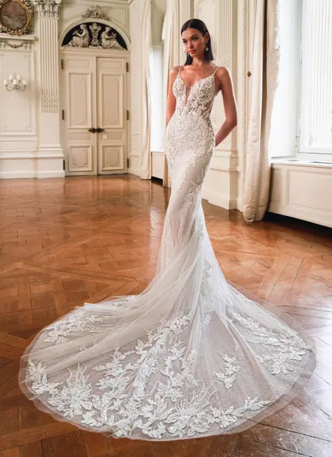 Feliciana wedding dress by ÉLYSÉE, mermaid, lace