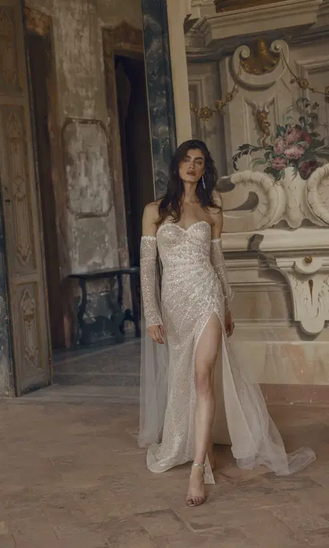 Muzio 24-030(2) wedding dress by Love by Ricca Sposa, fit & flare, tulle