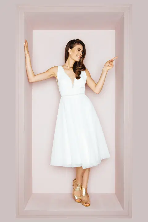Blossom wedding dress by KUESS die BRAUT, A-line, lace