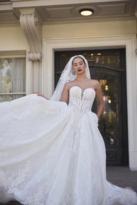 Zulani wedding dress by Sottero & Midgley, ball gown, lace