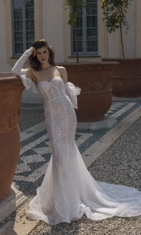 Elisa 24-004(2) wedding dress by Love by Ricca Sposa, mermaid, tulle