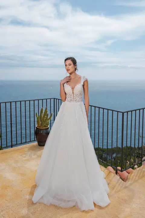 Style MGB132 wedding dress by Miss Beautiful Bride, ball gown, lace