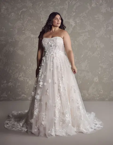 Laila wedding dress by Maggie Sottero, ball gown, lace