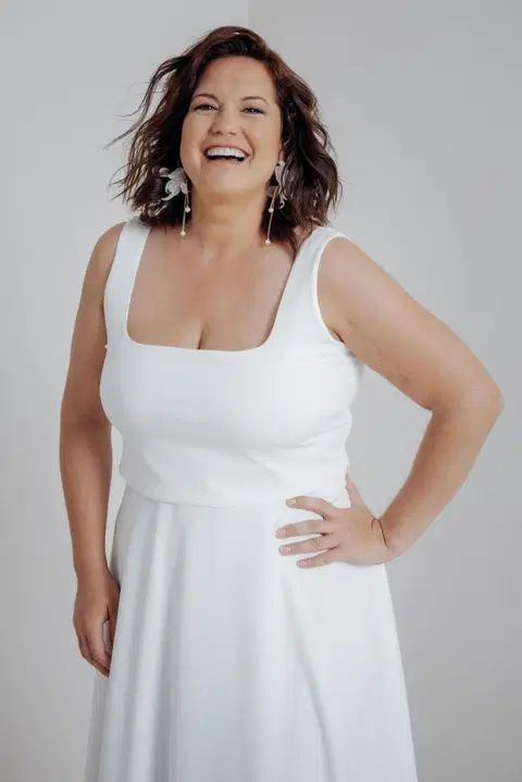 Top Ola Curvy by noni Selected, two-piece, crepe