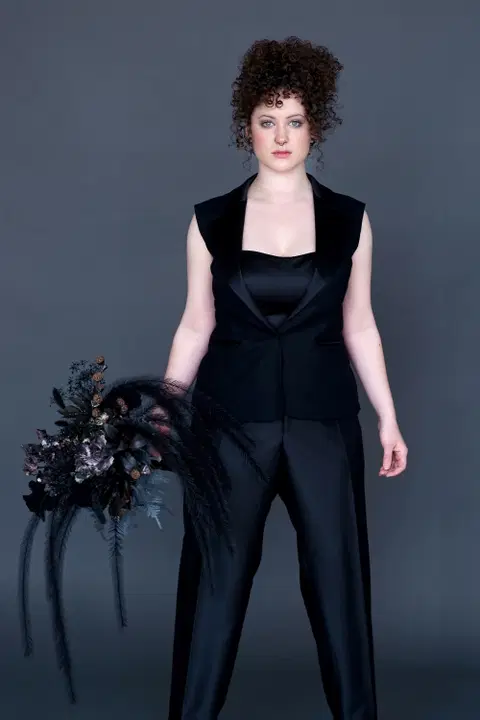 Black Clean Trousers by DarkDreamCouture