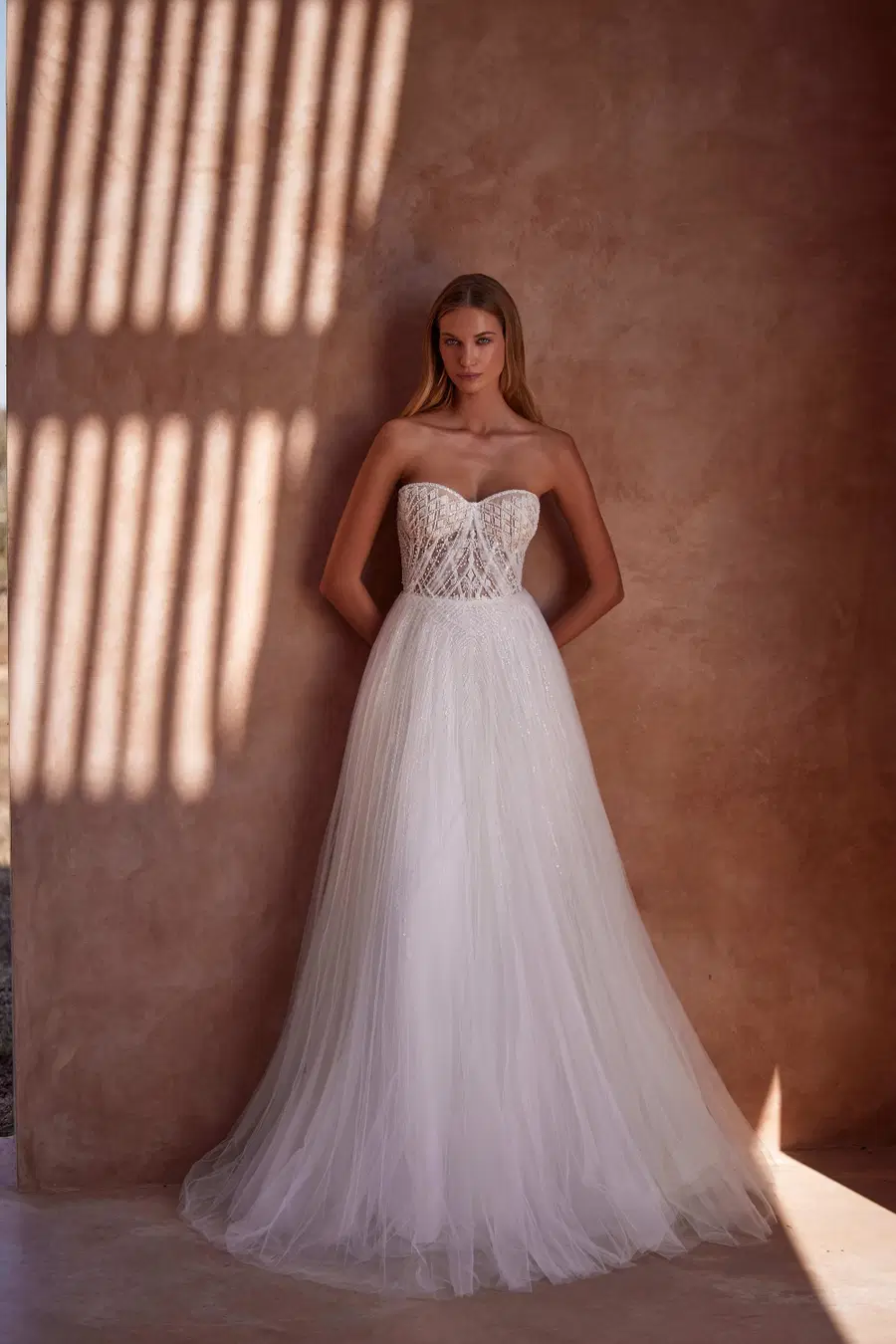Butea by Milla Nova: A-Line silhouette, sweetheart neckline, lace