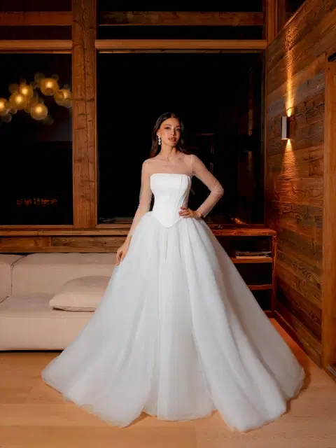 Claire Brautkleid von Innocentia, Ballkleid, Satin