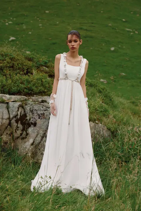 Francesca wedding dress by Ariamo Boho, A-line, chiffon