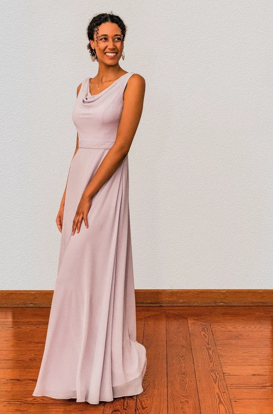 Kleid ST 9981 by myprettydress by Basedow: A-Line silhouette, sleeveless, chiffon