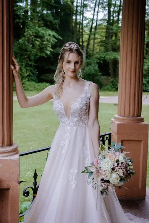 Anna trouwjurk van Mr. & Mrs. Huebner