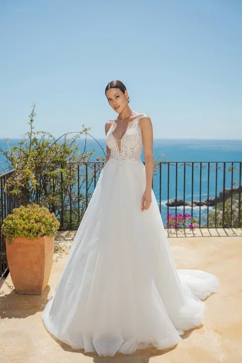 Style MGB103 wedding dress by Miss Beautiful Bride, A-line, tulle