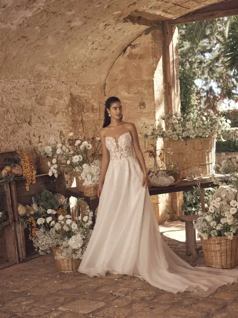 Mavisse Brautkleid von Modeca Bridal, A-Linie, Spitze