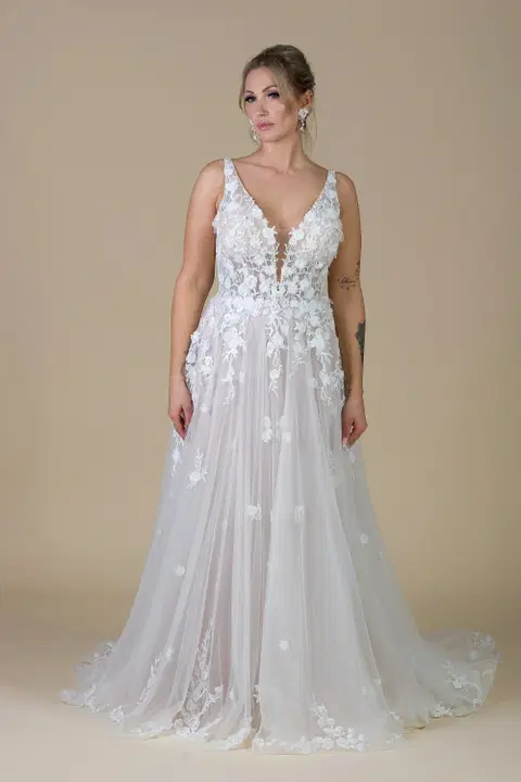 Andrea 3D trouwjurk van Mr. & Mrs. Huebner