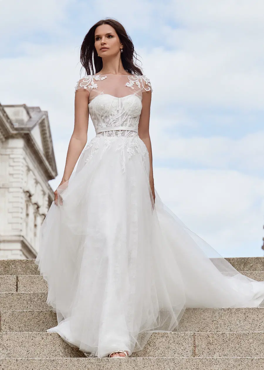 STEVIE NICKS by Dando London: Ball Gown silhouette, sweetheart neckline, sleeveless, tulle
