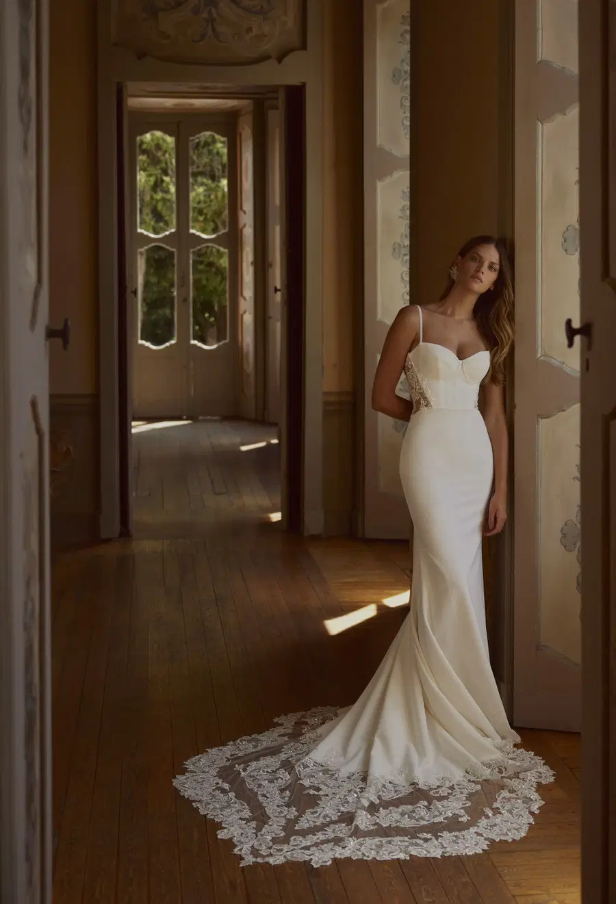 Mariella 24-008(3) by Ricca Sposa Atelier: Fit & Flare silhouette, sweetheart neckline, sleeveless, satin