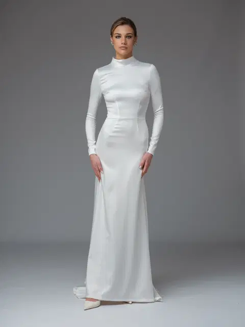 Rosa wedding dress by Katya Katya London, A-line, satin