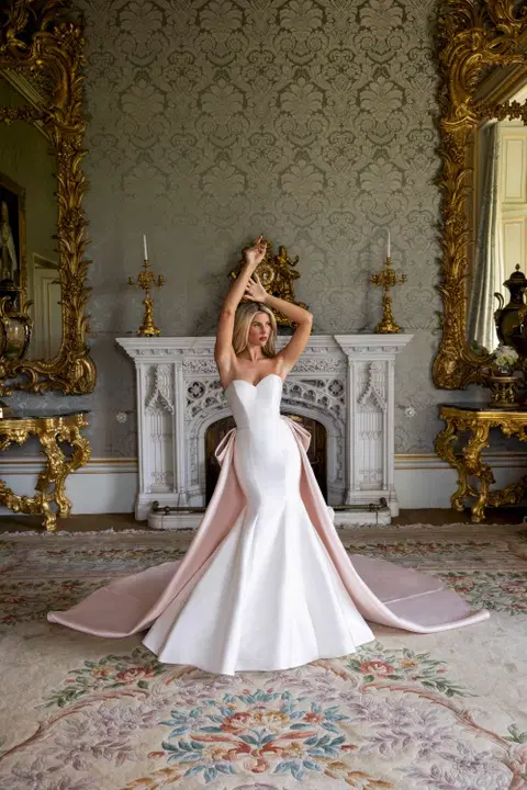 Style RB5133 wedding dress by Rachel Allan, mermaid, satin
