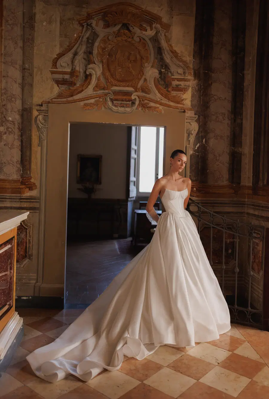 Piper by Wona Concept: Ball Gown silhouette, sweetheart neckline, sleeveless, mikado
