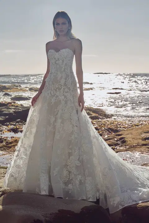 126263 Lavinia wedding dress by Calla Blanche, ball gown, lace