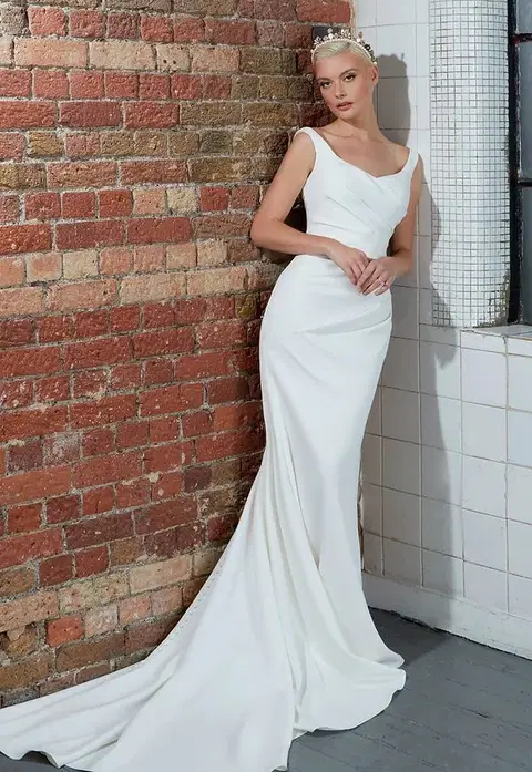 Tessa wedding dress by Avenue by Josephine Scott, fit & flare, crepe