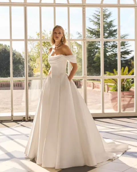 Fulvia Brautkleid von Luna Novias, Ballkleid, Chiffon