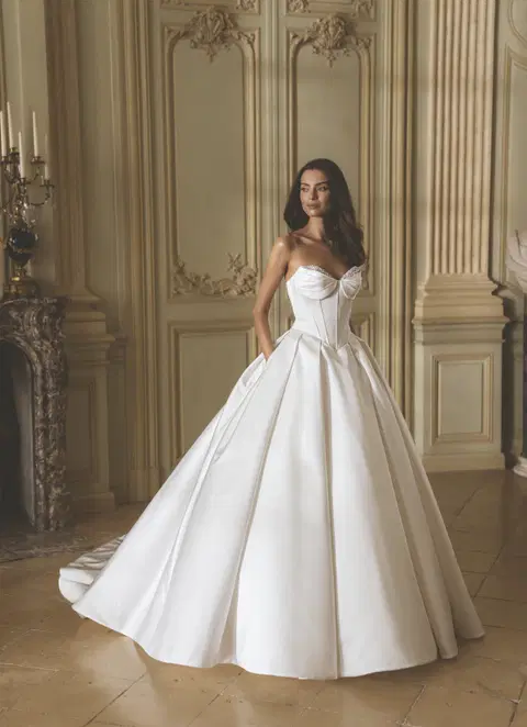 Gillian wedding dress by ÉLYSÉE, ball gown, mikado