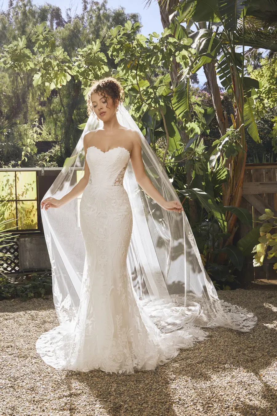 Laguna by Beloved by Casablanca: Fit & Flare silhouette, sweetheart neckline, sleeveless, lace
