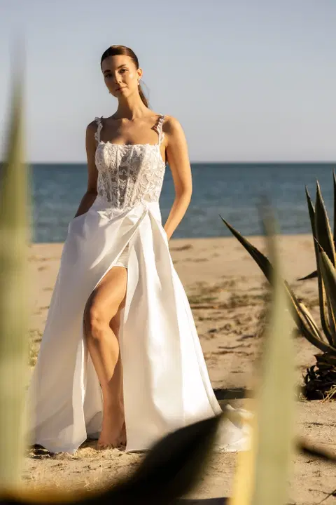 Dianora wedding dress by Amo & Luv, A-line, lace