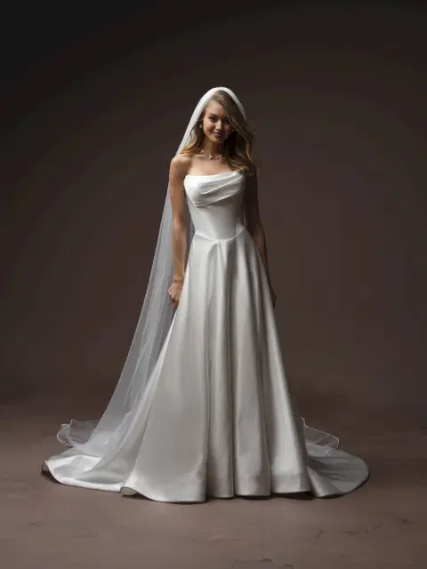 Morganna Marie wedding dress by Maggie Sottero, A-line, tulle