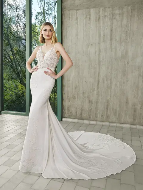 Cassya wedding dress by Pronovias, mermaid, lace