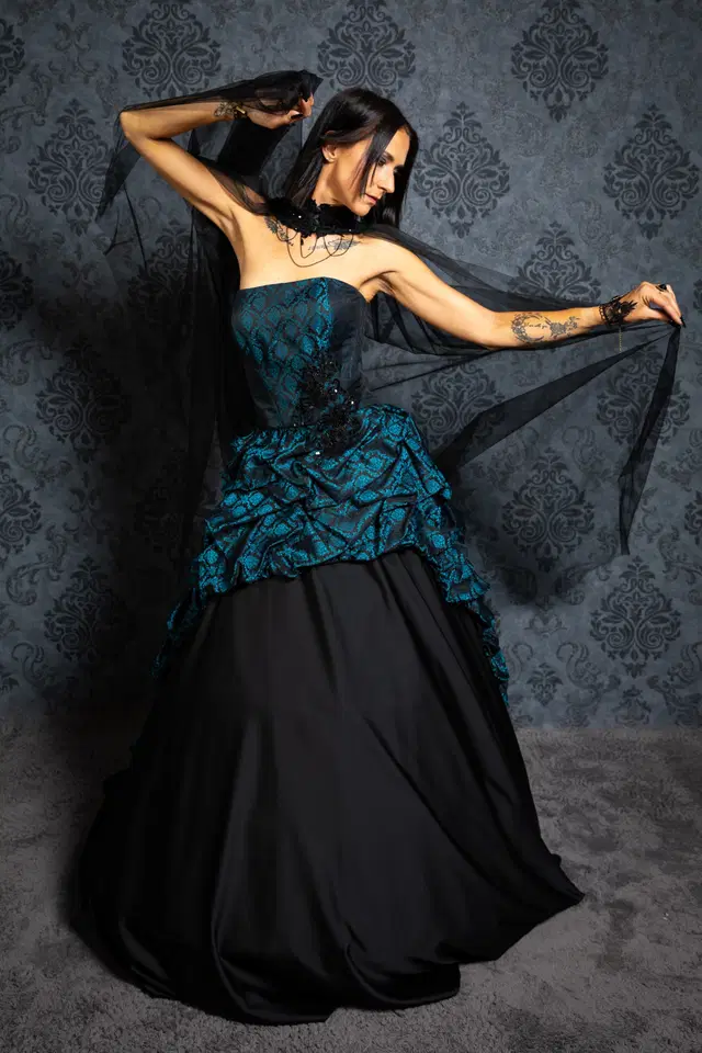 Dame Barock Petrol von DarkDreamCouture - Ansicht 1 von 3