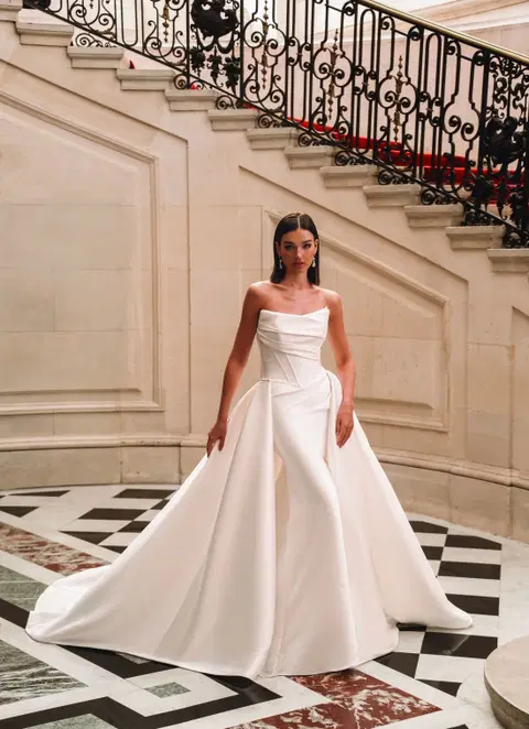 Florentina wedding dress by ÉLYSÉE, ball gown, satin