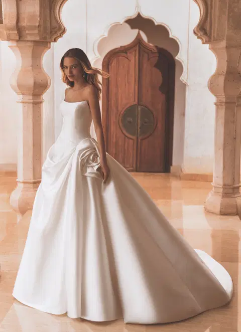 Vera wedding dress by Enzoani, ball gown, mikado