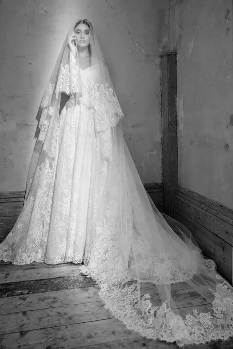Tori wedding dress by Josephine Scott, A-line, lace