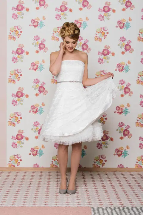 Katy wedding dress by KUESS die BRAUT, A-line, lace