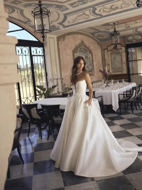 Mystique Brautkleid von Modeca Bridal, Ballkleid, Satin