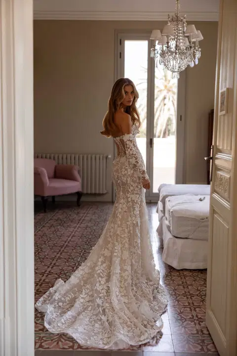 Calanthe wedding dress by Tina Valerdi, mermaid, tulle