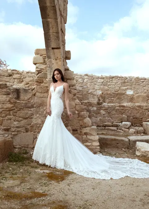 Argentina wedding dress by Dando London, mermaid, lace
