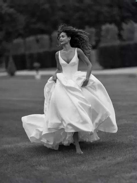Bosphor wedding dress by Wona Concept, ball gown, mikado