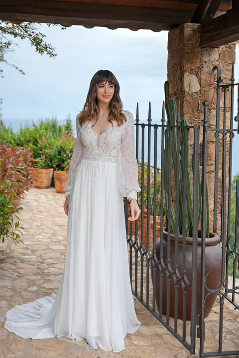 Style LB308 wedding dress by Lohrengel, A-line, lace