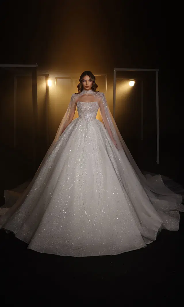 R 24-016 by Ricca Sposa: Ball Gown silhouette, square neckline, sleeveless, tulle